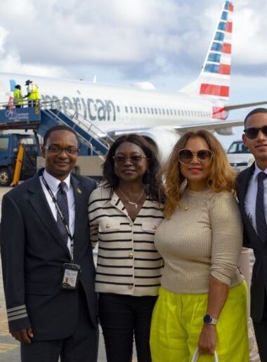 Endless Caribbean - Barbadians Pilot Inaugural AA Flight from Philadelphia