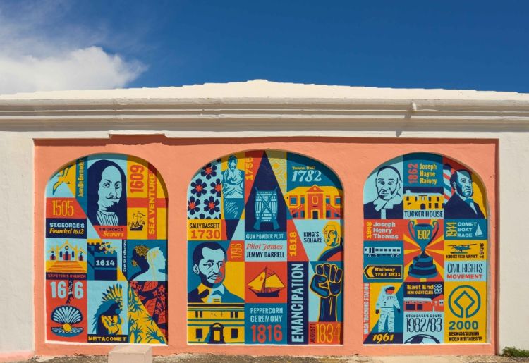 Endless Caribbean - Bermuda Tourism Authority Unveils New Mural